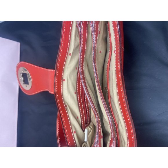 Sale kate spade~ Y2K leather short shoulder strap bag In Red Diamond Lock - Picture 9 of 16